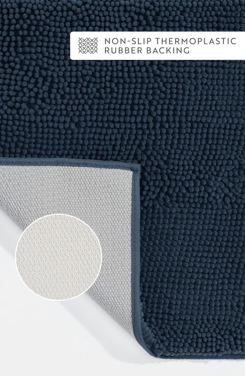 Homespun 2-pack Chenille Bath Mats In Blue