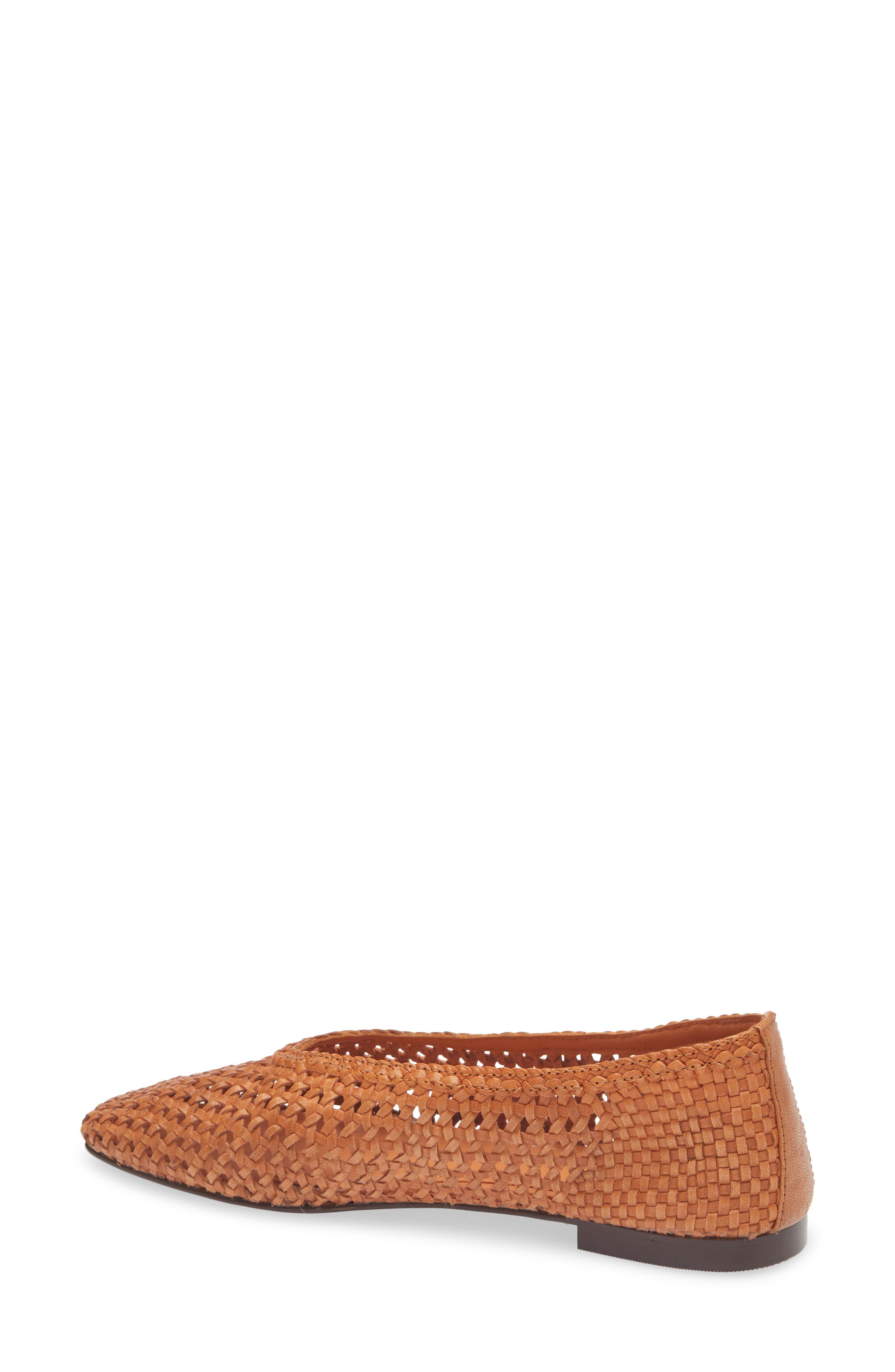 Madewell The Mylie Ballet Flat in Handwoven Leather, Alternate, color, Baked Clay
