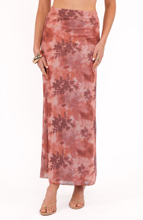 Bloise Floral Print Maxi Skirt