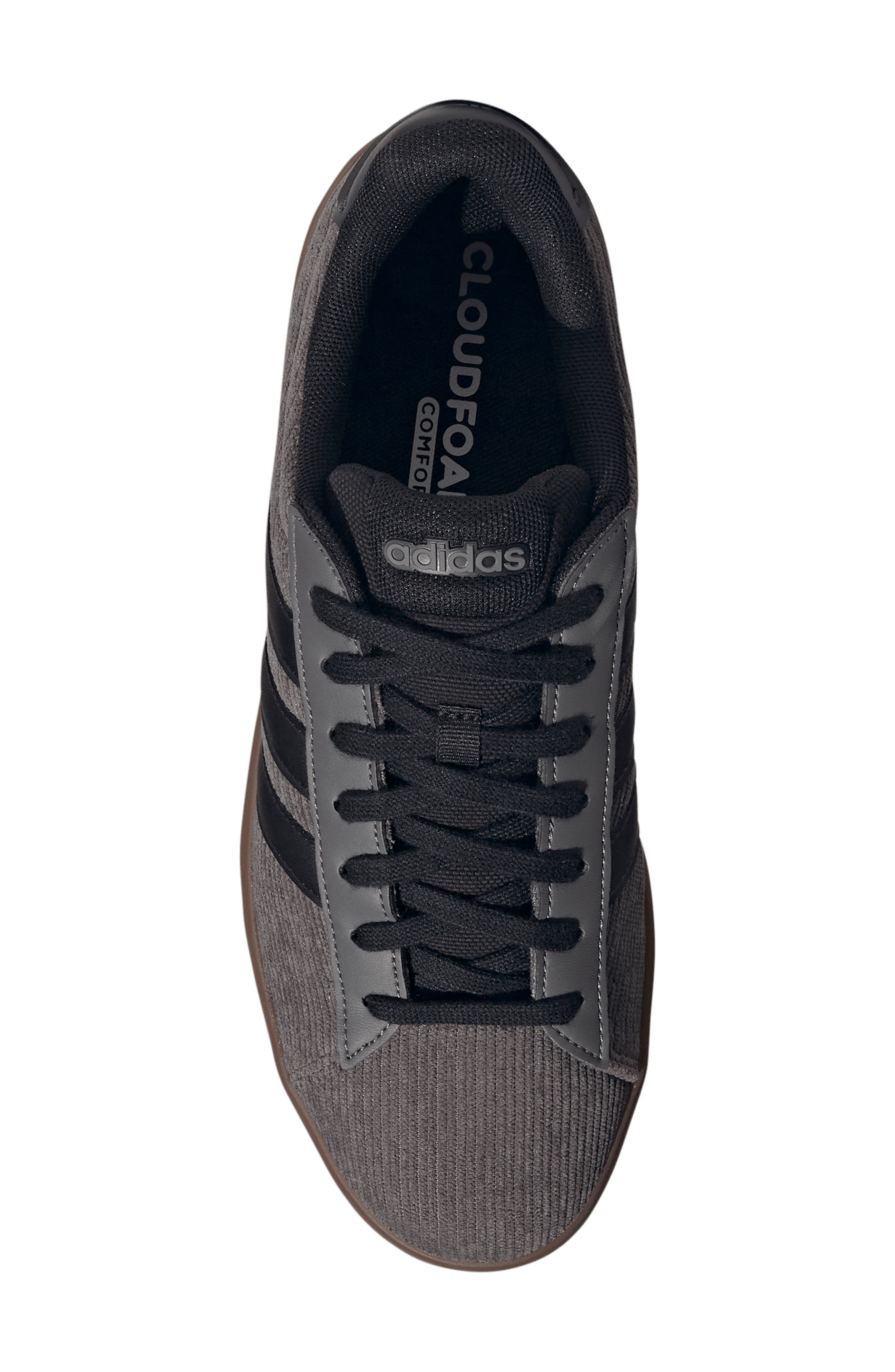 adidas Grand Court 3.0 Sneaker, Alternate, color, Charcoal/ Core Black/ Gum