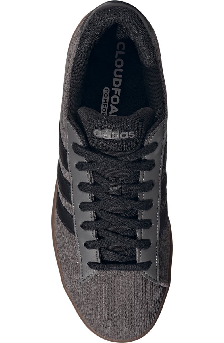 adidas Grand Court 3.0 Sneaker, Alternate, color, Charcoal/ Core Black/ Gum