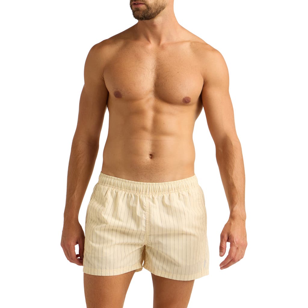 AUTO-REPLY™ Print 4-Inch Nylon Swim Trunks in Tailored Stripe/sea Salt  product
