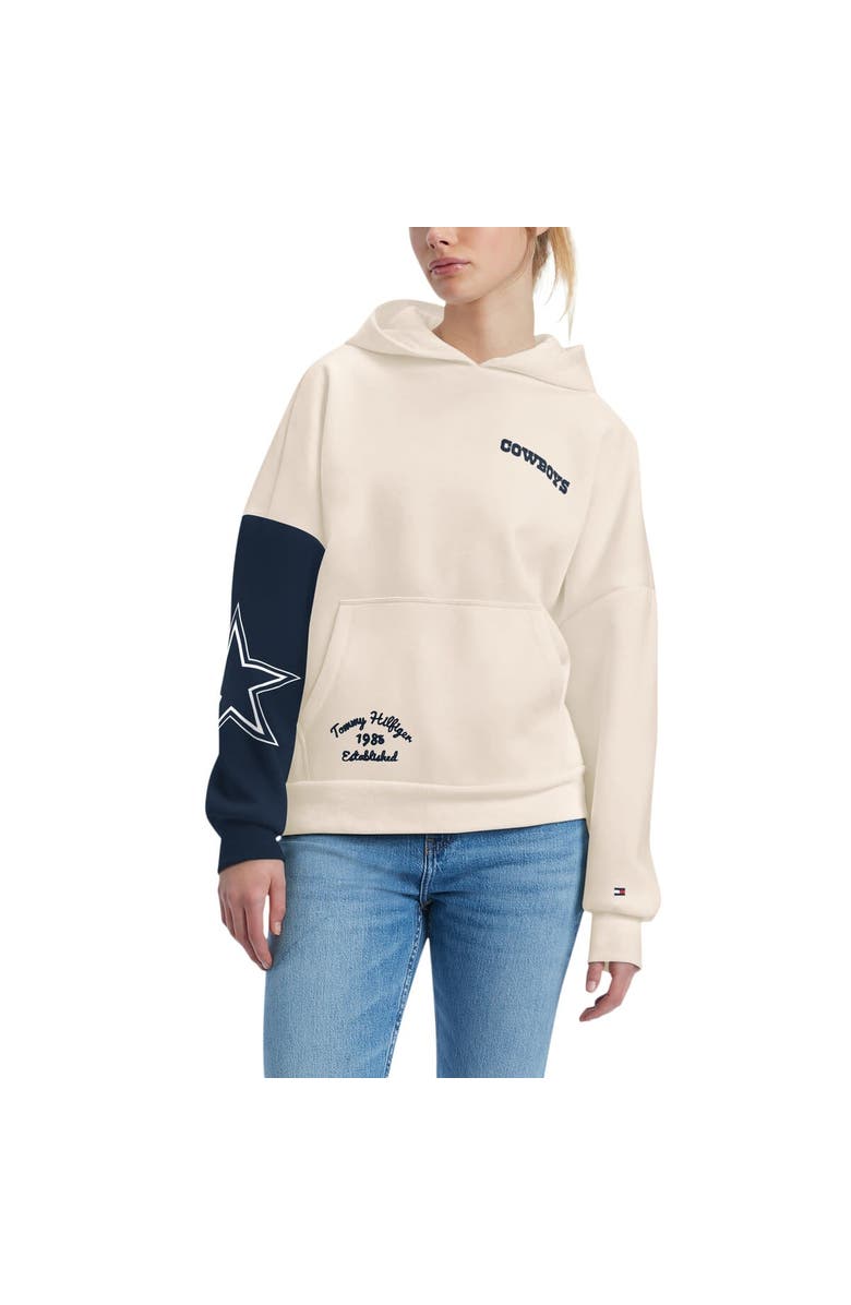Tommy Hilfiger Women's Tommy Hilfiger Cream/Navy Dallas Cowboys Harriet Pullover Hoodie, Main, color, Cream