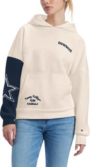 Tommy Hilfiger Women's Tommy Hilfiger Cream/Navy Dallas Cowboys Harriet Pullover Hoodie