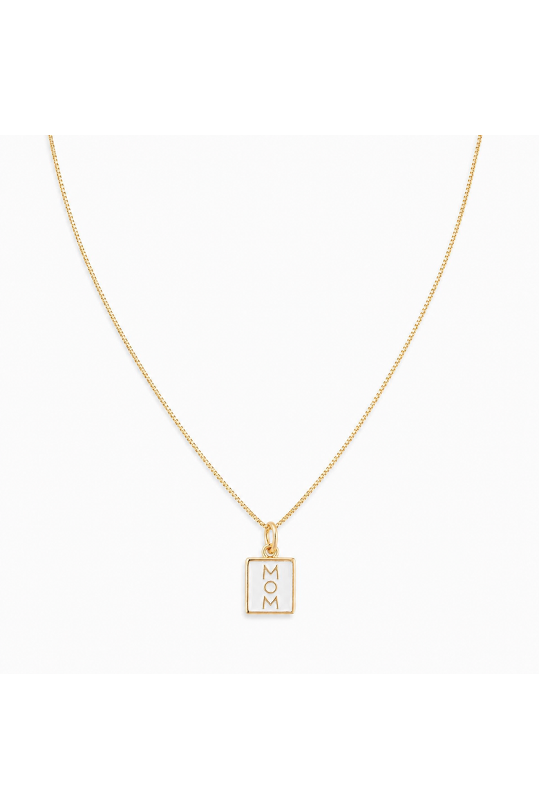 Call me "Mom" Necklace, Main, color, Gold