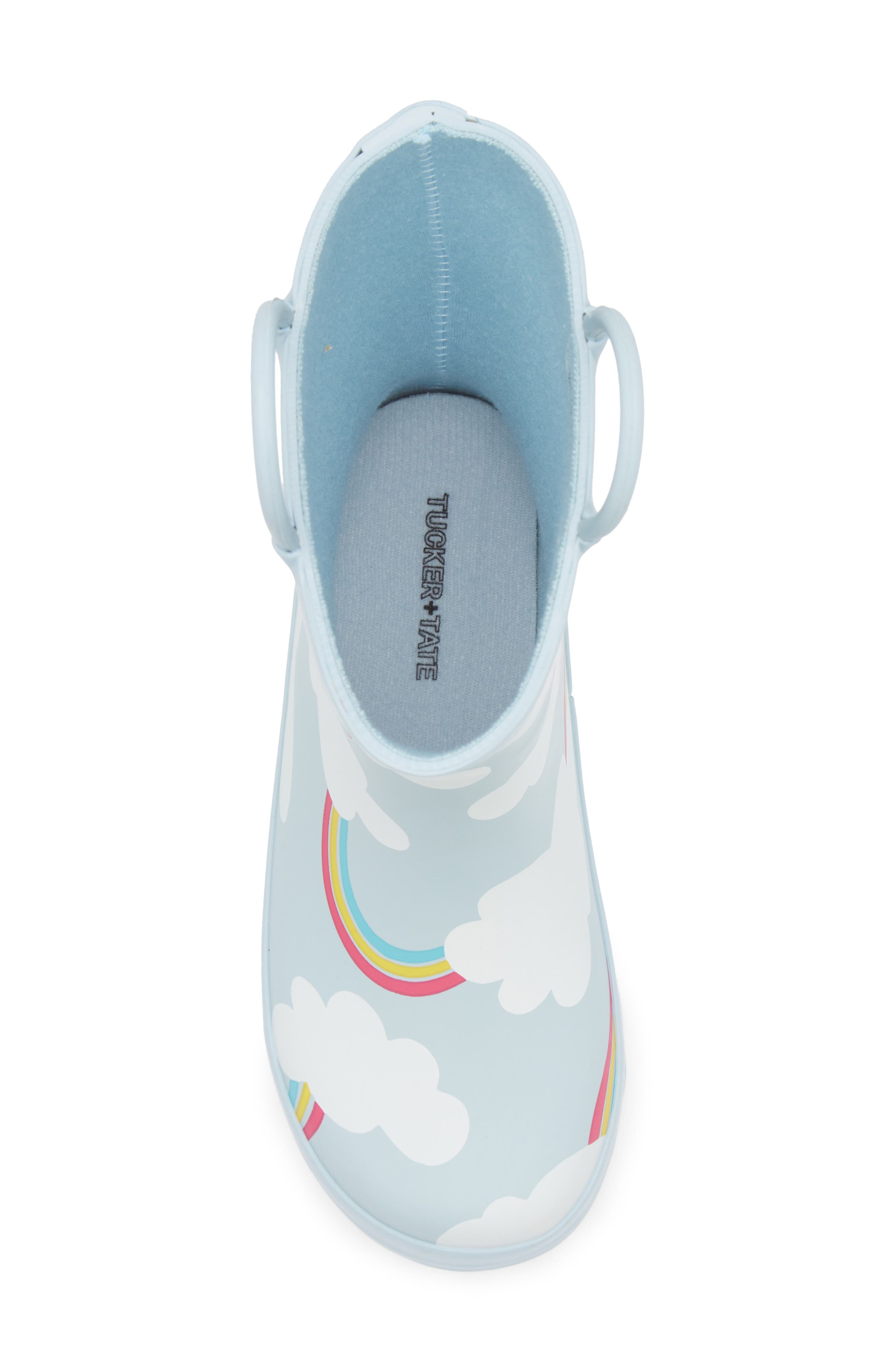 Tucker + Tate Kids' Rainbow Rain Boot, Alternate, color, Blue Multi