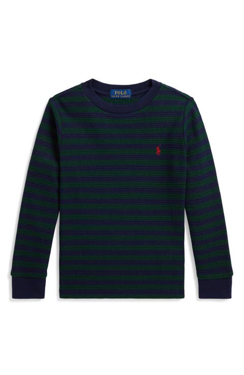 Kids' Waffle Knit Long Sleeve Shirt