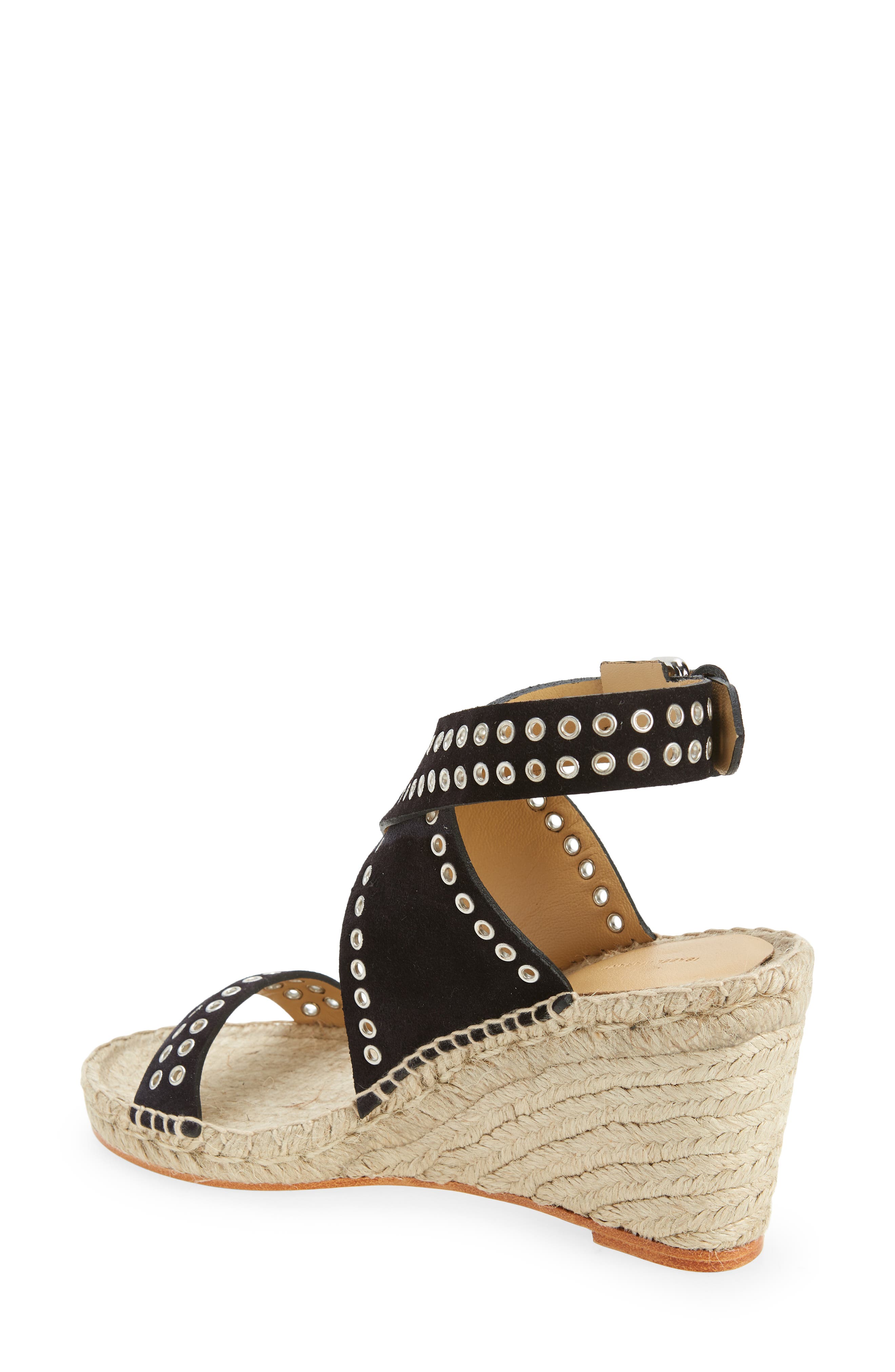 Isabel Marant Iriane Grommet Espadrille Wedge, Alternate, color, 