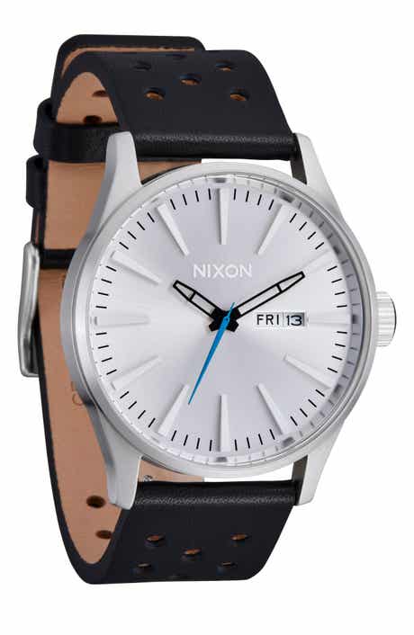 The Sentry Leather Strap Watch, 42mm
