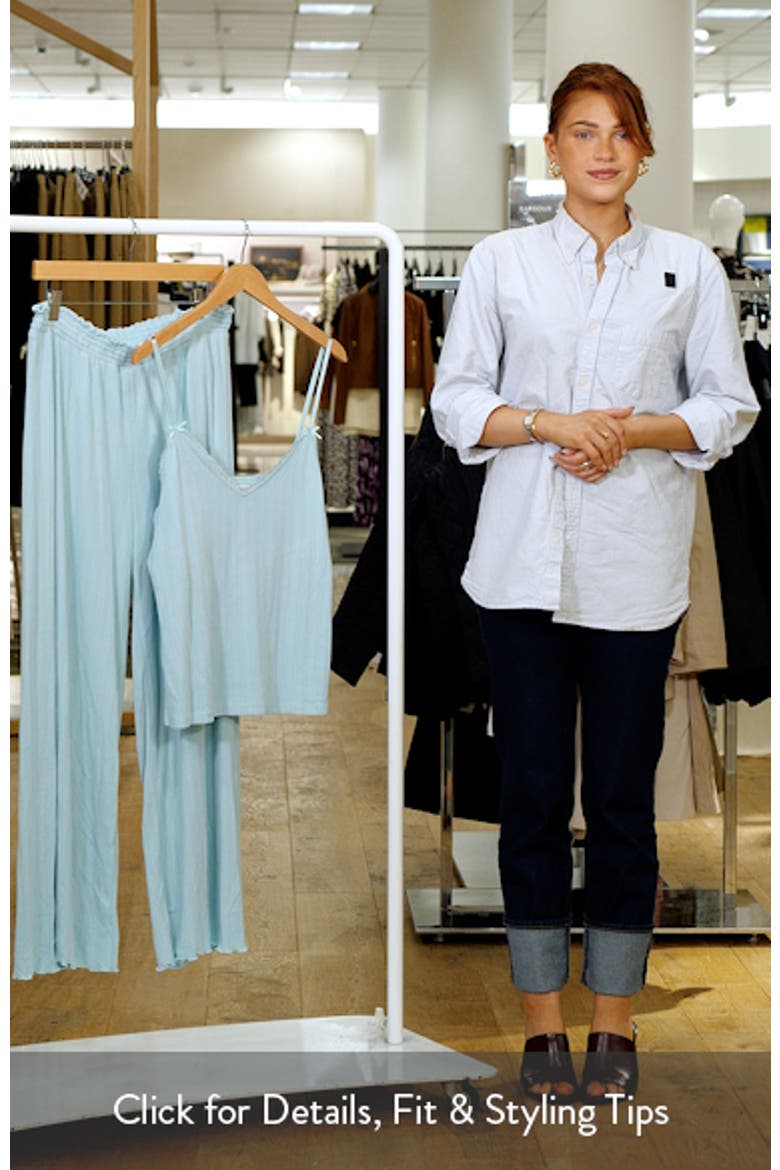 Lace Trim Double Brushed Pointelle Pajamas video