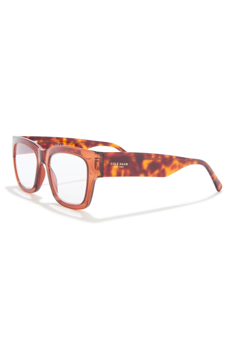 Chunky Fashion Square Reading Glasses, Alternate, color, CRYSTAL BURGUNDY