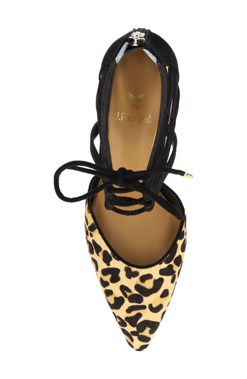 J. Reneé Milina Ankle Strap Pointed Toe Pump In Multi