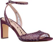 Nina Agnus Crystal Mesh Sandal