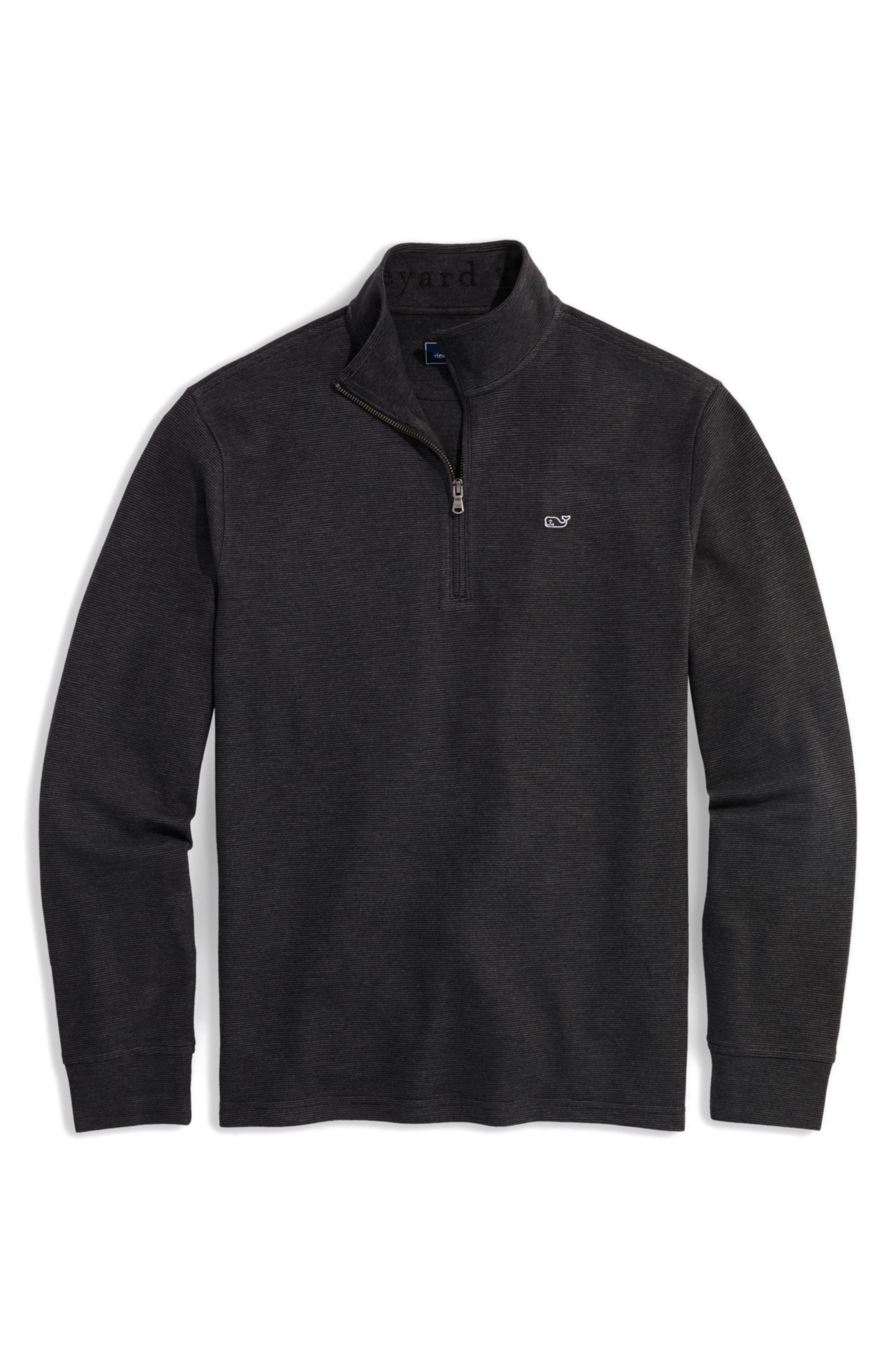 vineyard vines Saltwater Stripe Quarter Zip Pullover