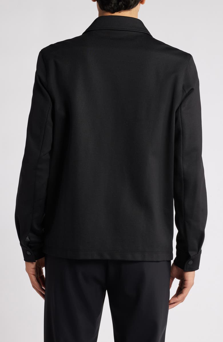 BOSS Sigmon Zip-Up Shirt Jacket, Alternate, color, Black