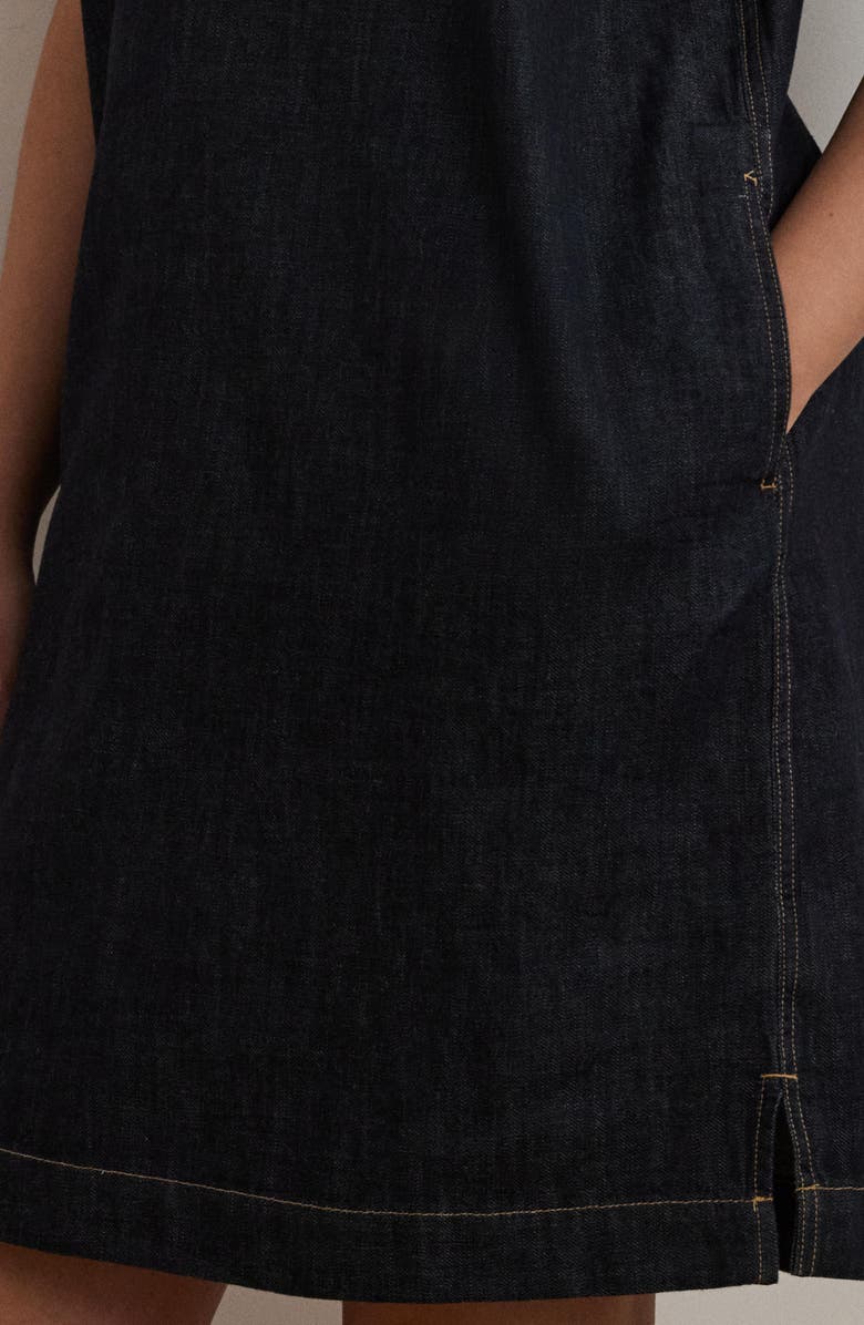 Lauren Ralph Lauren Chainna Cotton Denim Shift Dress, Alternate, color, Jones Street Wash