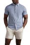 selected Indigo Blue Micro Gingham