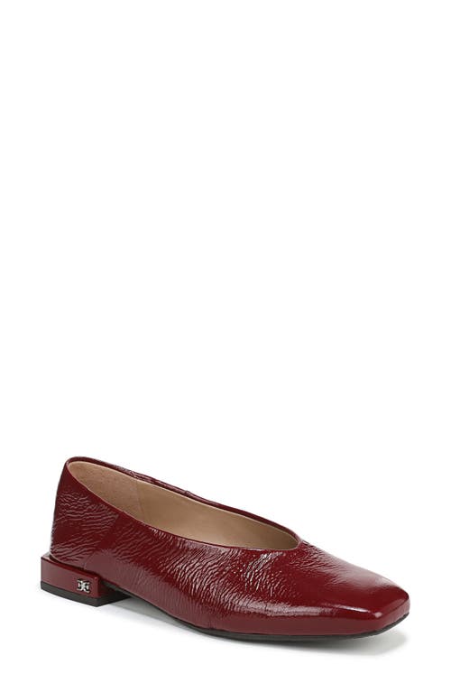 Sam Edelman Kasey Square Toe Pump In Burgundy