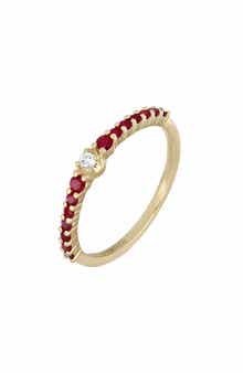 Bony Levy El Mar 18K Gold Gemstone & Diamond Stackable Ring