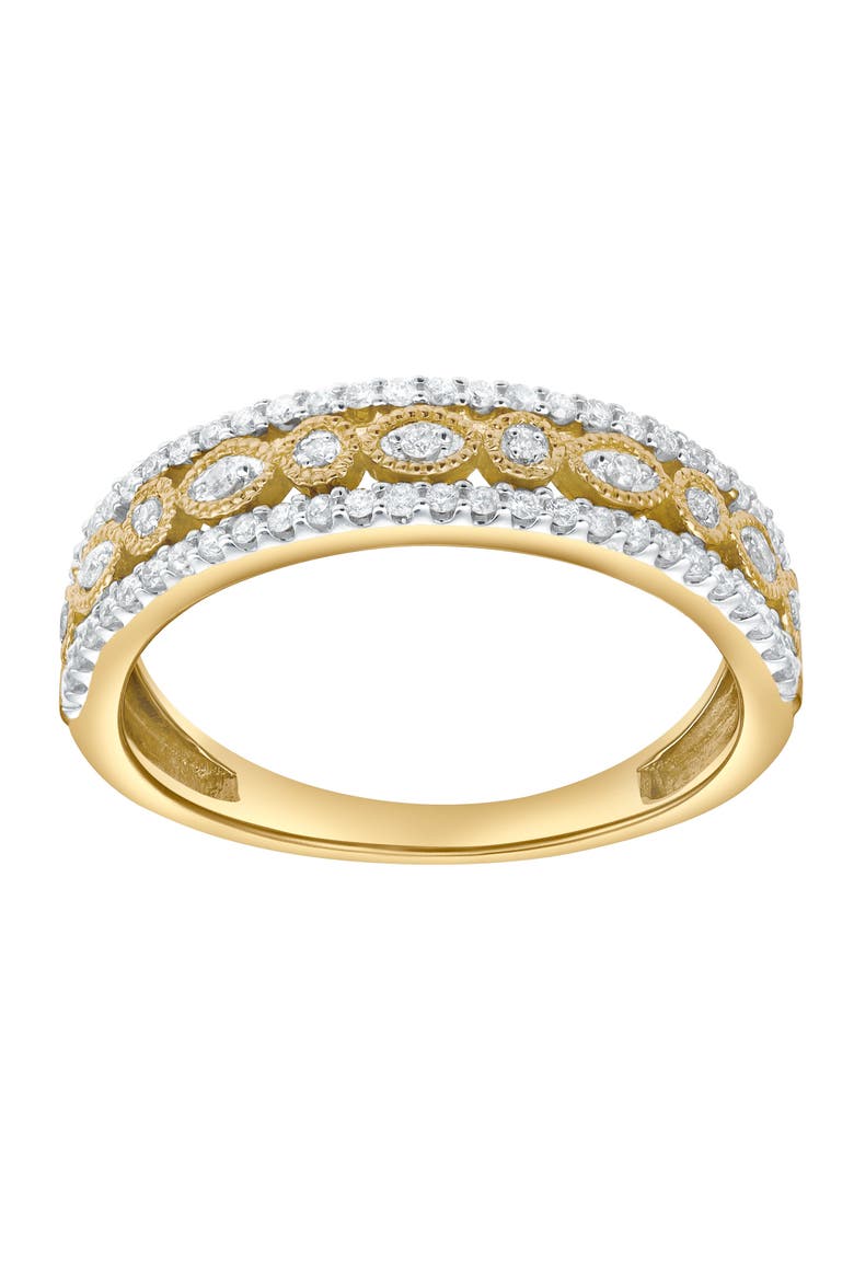 Golden Mirage 0.25 Cts Natural Diamond Band 14K Gold Ring, Main, color, 14K Yellow Gold