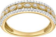 LuvMyJewelry Golden Mirage 0.25 Cts Natural Diamond Band 14K Gold Ring