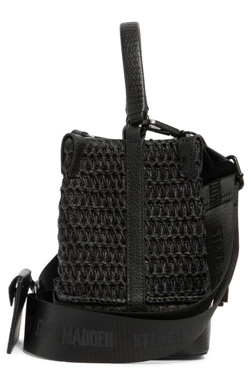 Steve Madden Macro Raffia Bucket Bag