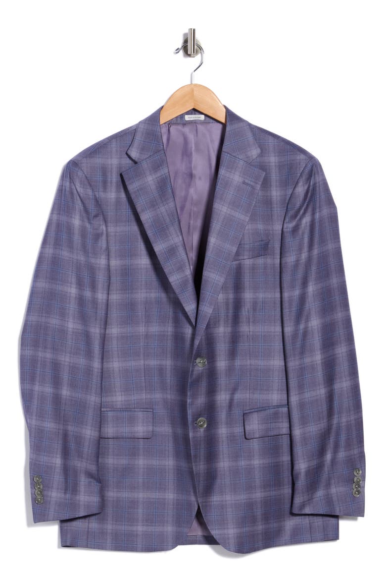 Flynn Classic Wool Sport Coat, Alternate, color, PURPLE