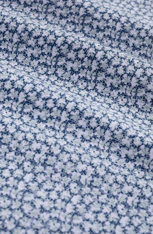 Bugatchi James Ooohcotton® Floral Button-up Shirt In Blue