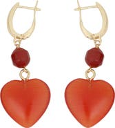Panacea Stone Heart Drop Earrings