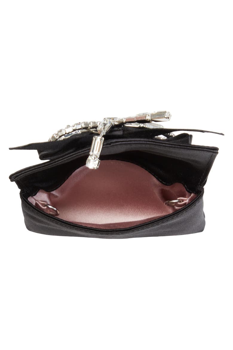 Soft Card Holder with Chain, Alternate, color, BLACK/ SILVER