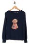selected Navy/ Intarsia Dog