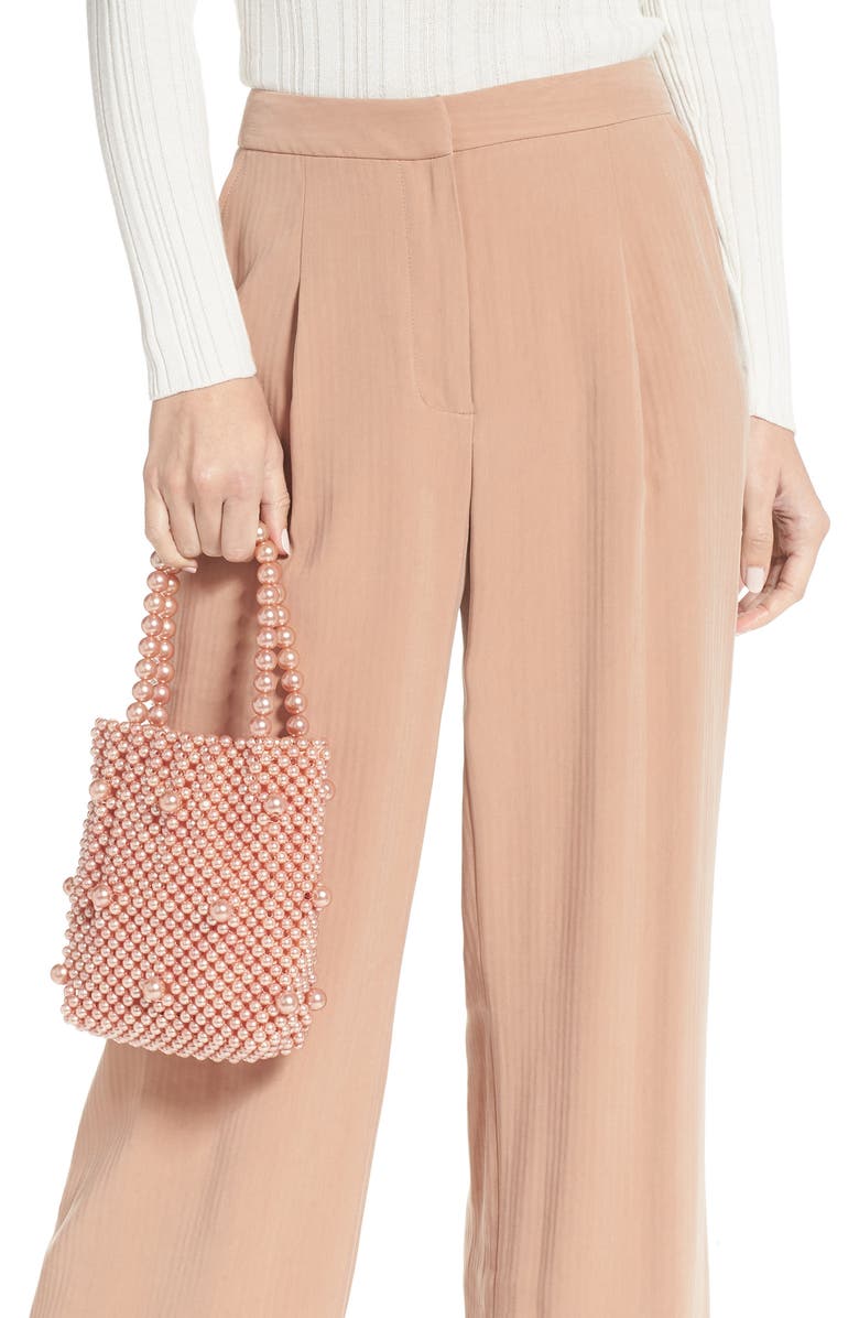 Rachel Parcell Mini Beaded Top Handle Bag, Alternate, color,