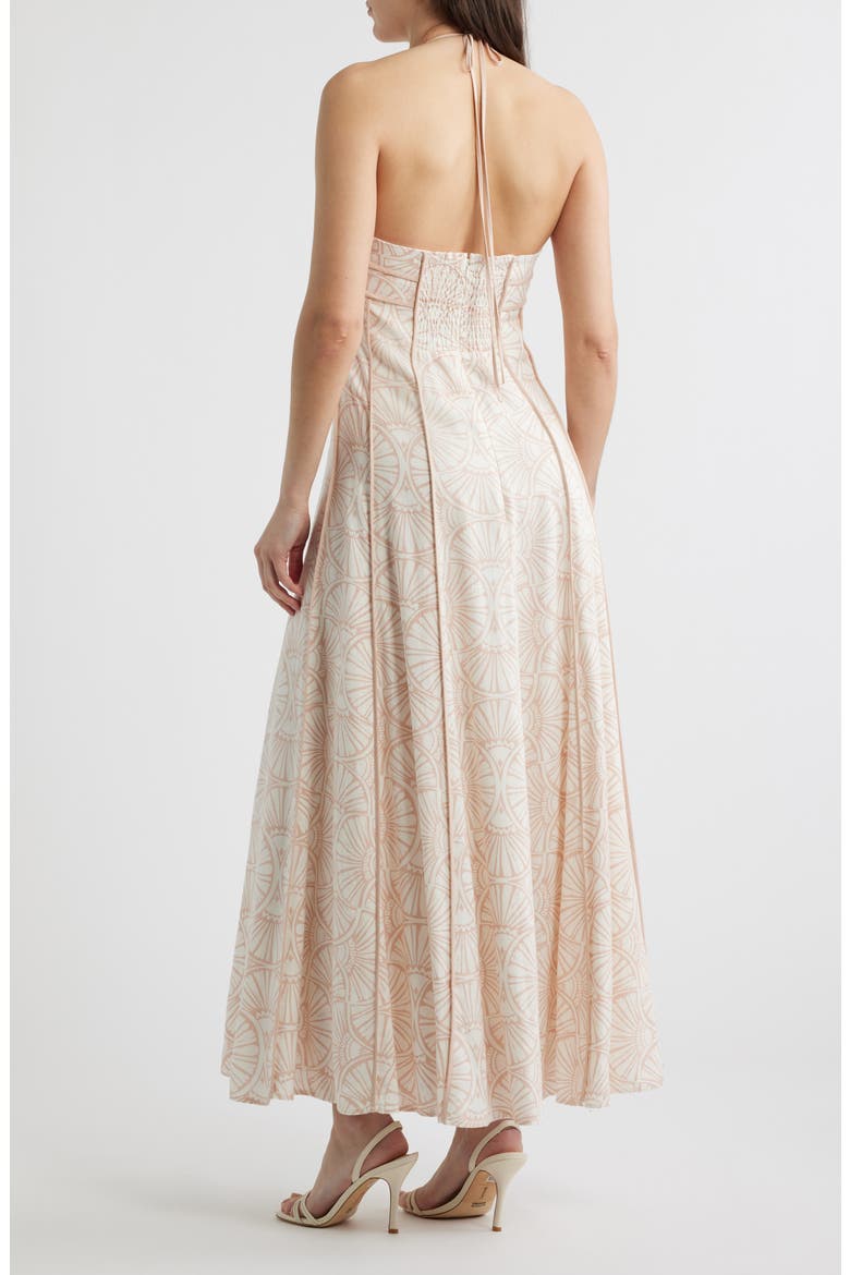 The Novia Halter Maxi Dress, Alternate, color, CAMEO ROSE