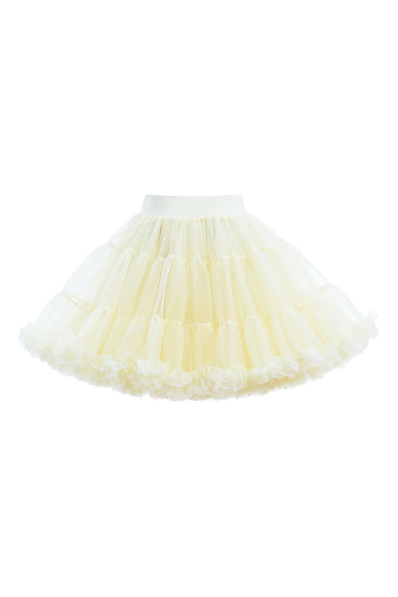 Bow Tulle Skirt, Alternate, color, Yellow Pastel