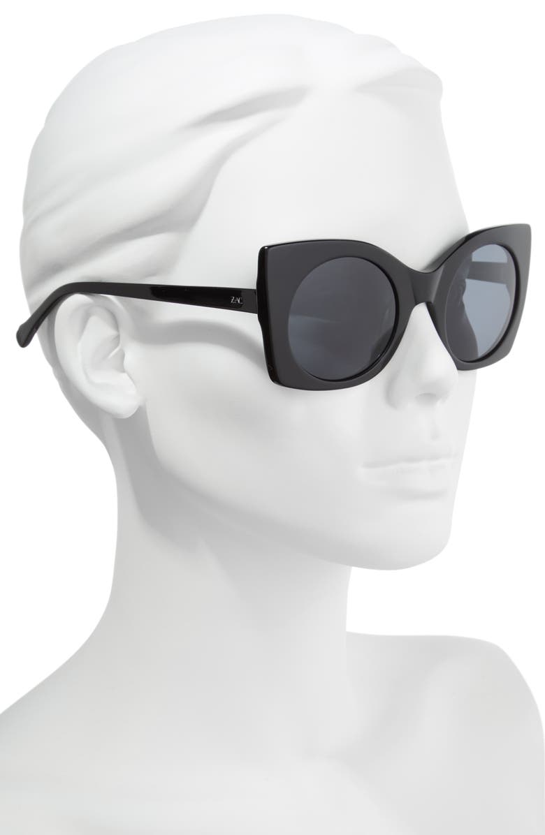ZAC Zac Posen Leona 50mm Polarized Sunglasses, Alternate, color, 