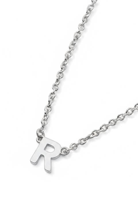 Inez Initial Necklace - Sterling Silver 925
