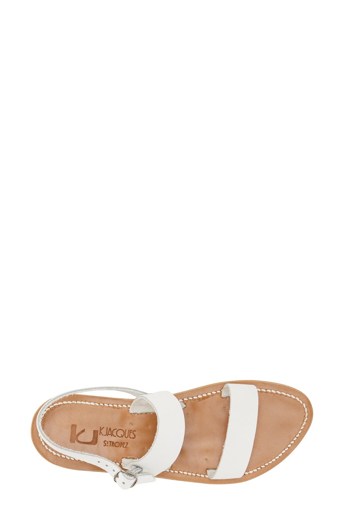 K.Jacques St. Tropez K Jacques St. Tropez Flat 'Barigoule' Vachetta Leather Sandal, Alternate, color, 