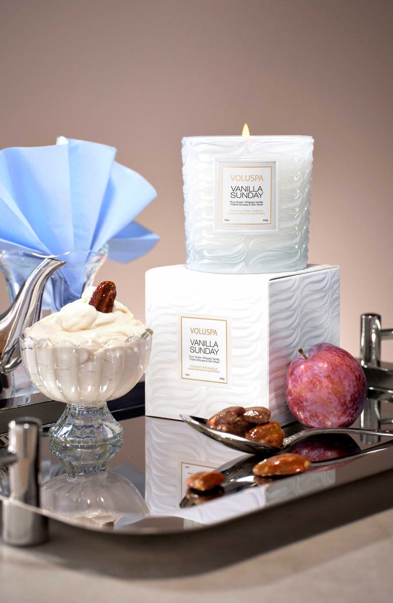 Voluspa Vanilla Sunday Classic Candle, Alternate, color,