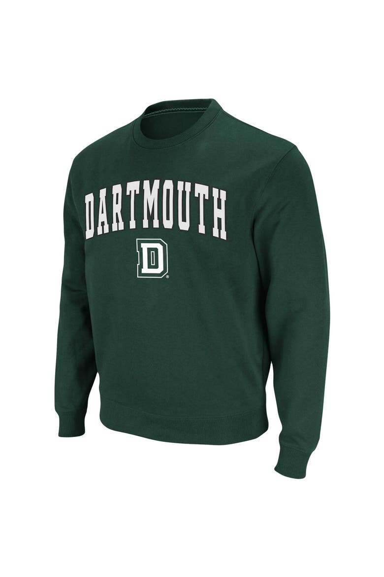 Men's Colosseum Green Dartmouth Big Green Arch & Logo Tackle Twill Pullover Sweatshirt, Alternate, color, Green