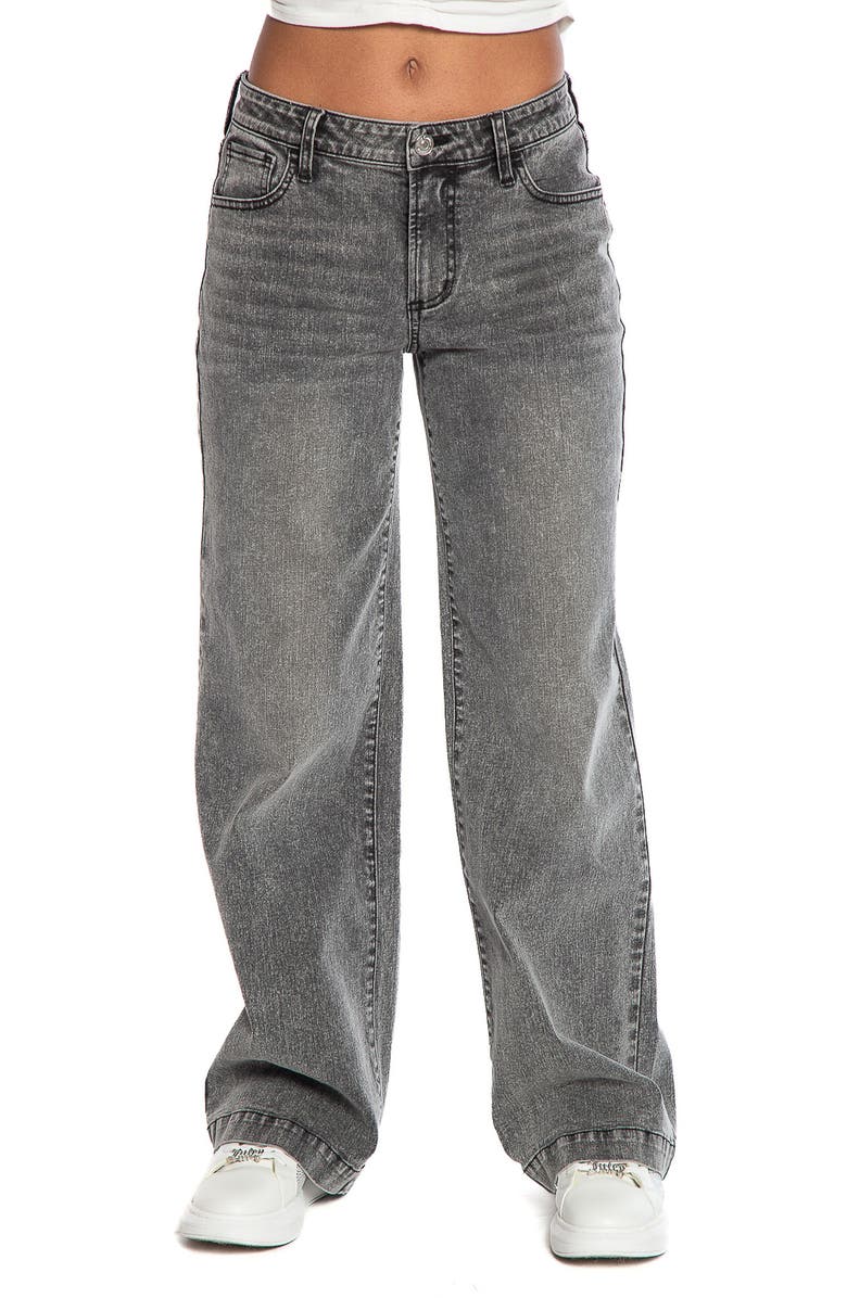 Juicy Couture Abbot Embroidered Pocket Baggy Jeans, Main, color,
