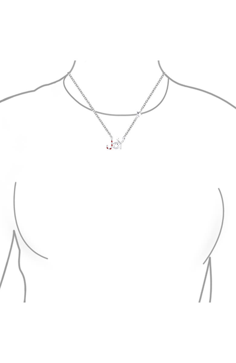 BLING JEWELRY Christmas Joy Pendant Necklace, Alternate, color, Silver