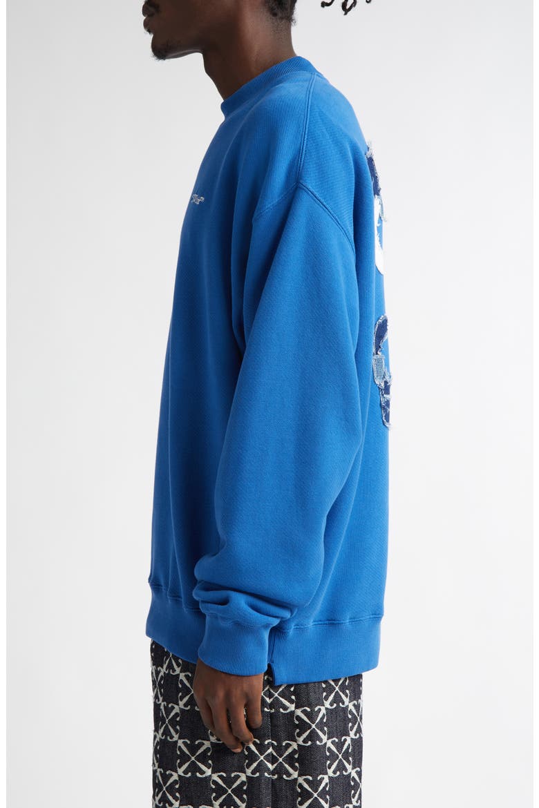 Boro Arrow Oversize Skate Crewneck Sweatshirt, Alternate, color, BLUE - MULTICOLOR