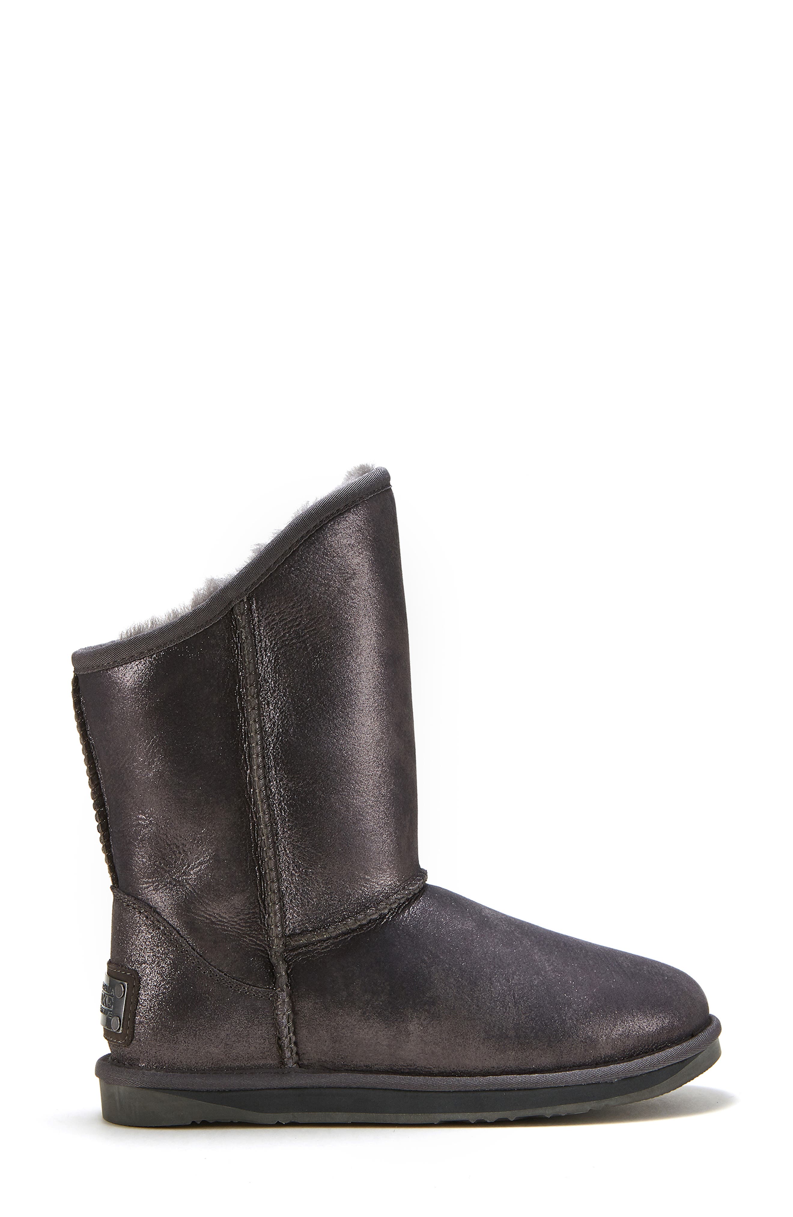 Australia Luxe Collective Cosy Genuine Shearling Short Boot, Alternate, color, Antique Silver