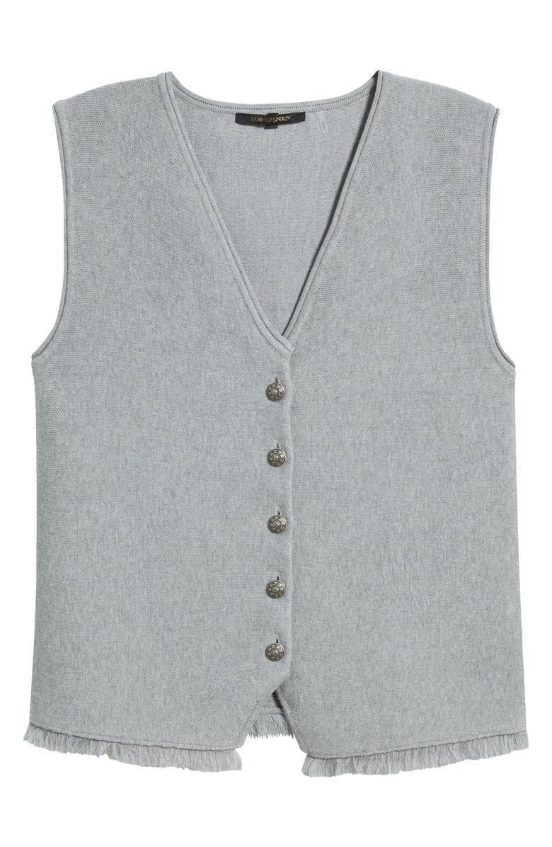 KOBI HALPERIN Anya Cotton Blend Knit Vest, Main, color, Light Grey