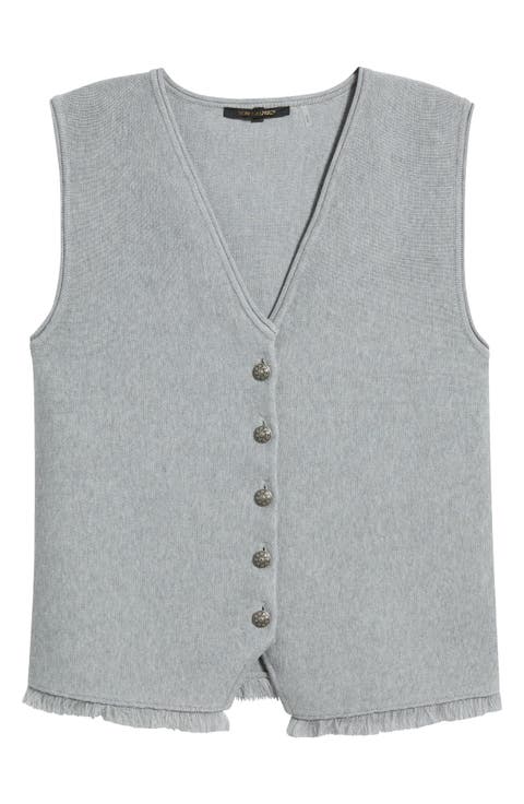 Anya Cotton Blend Knit Vest