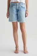 AG Ex-Boyfriend Mid Thigh Denim Cutoff Shorts