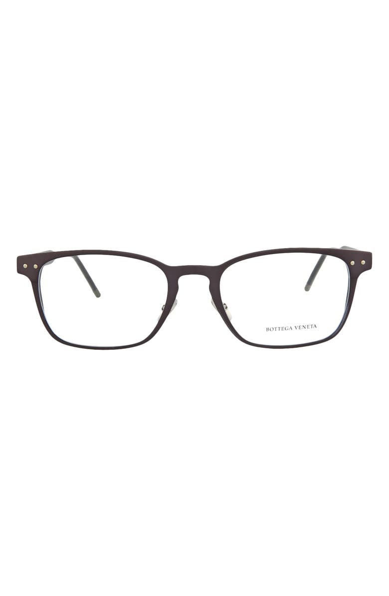Bottega Veneta 56mm Square Optical Frames, Main, color, 