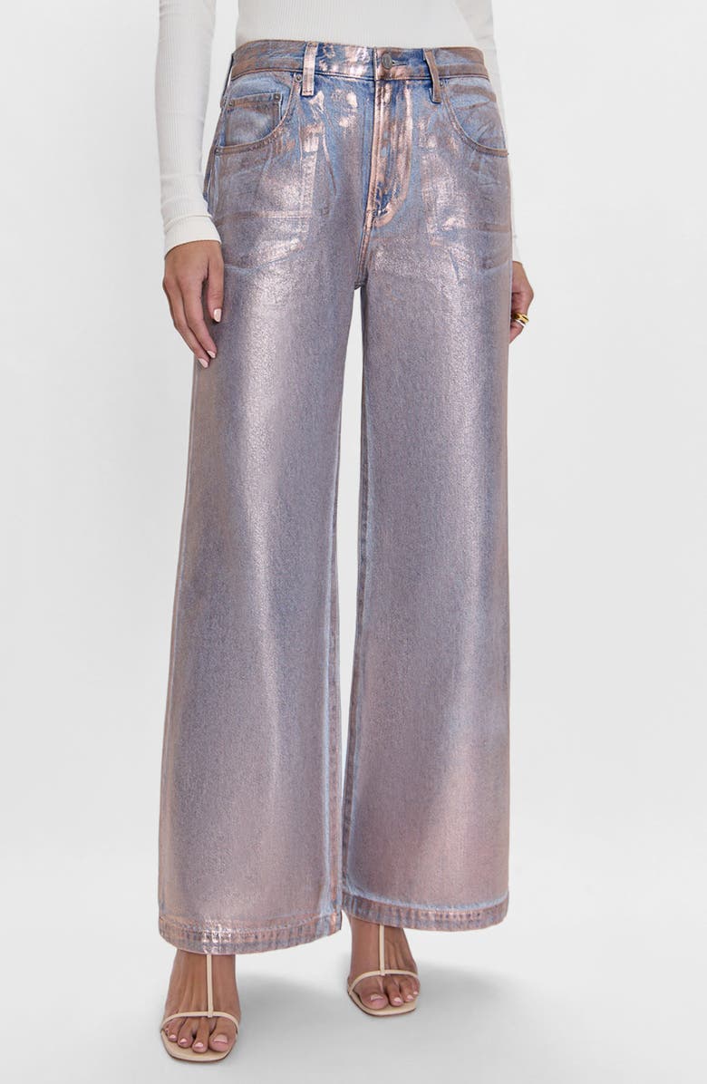 Pistola Jadyn Wide Leg Jeans, Main, color, Tinsel
