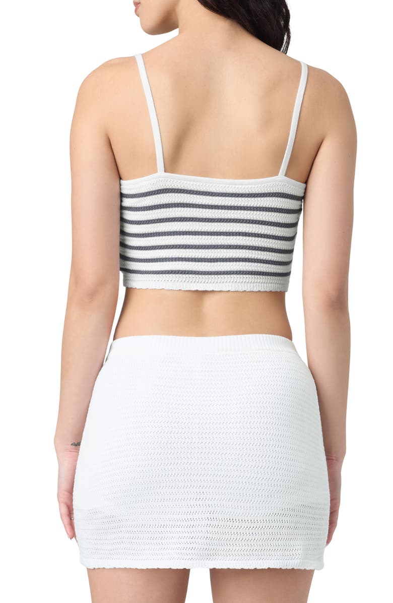 Florence by Mills Crop Cotton Camisole, Alternate, color, Gris Wht Str