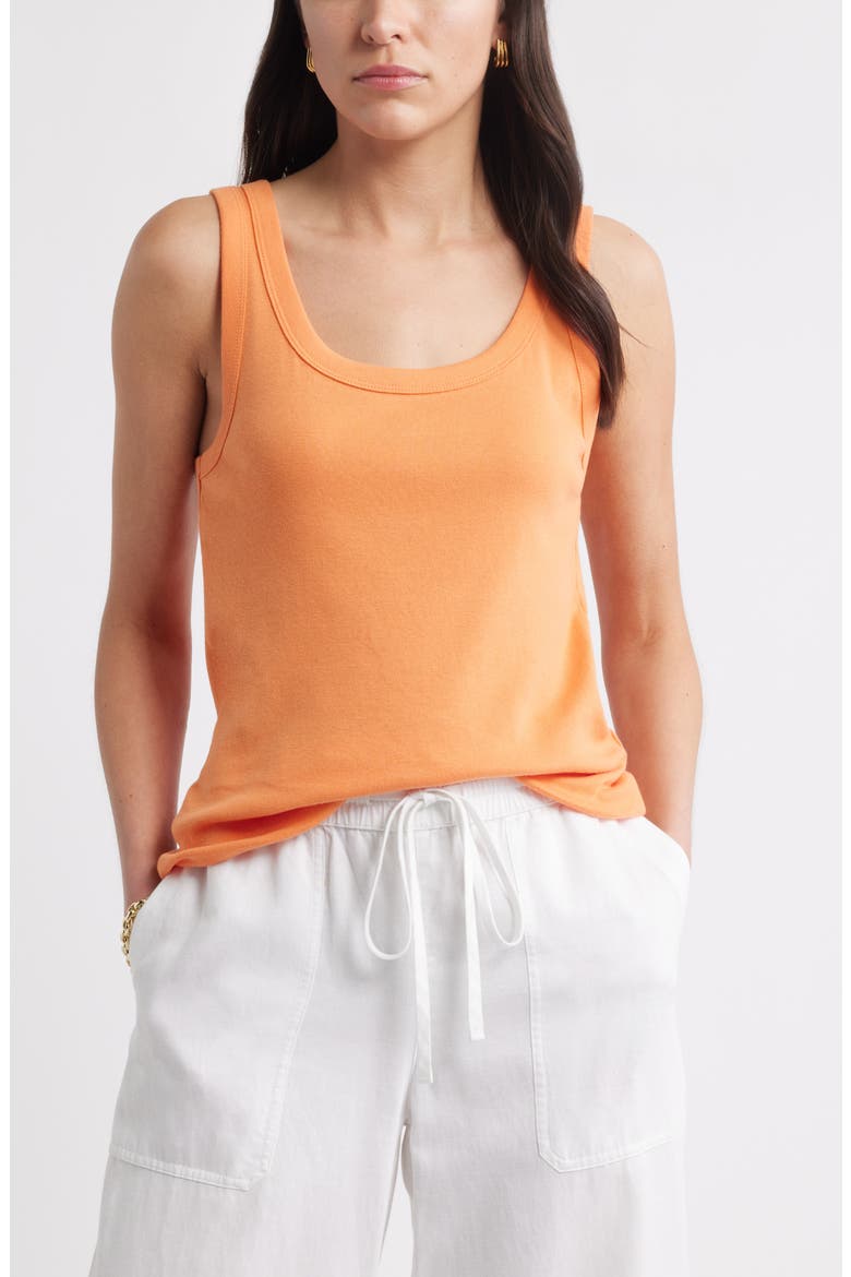 Cotton Tank, Main, color, ORANGE GLOW
